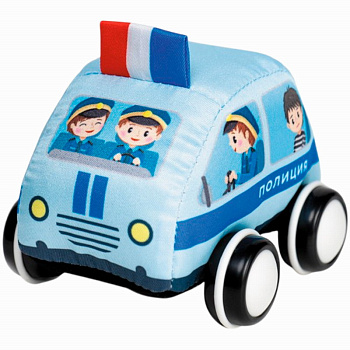 Машинка мягкая Полиция 3104 (Стеллар)