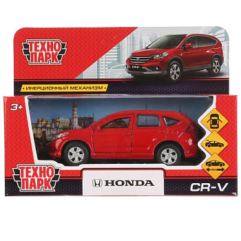 Машина Технопарк металл. Honda CR-V красный (12см) дв,инер,в/к CR-V-RD