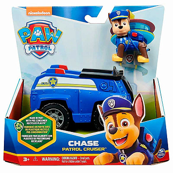 Paw Patrol Машинка с фигуркой Чейз (15см) 43673