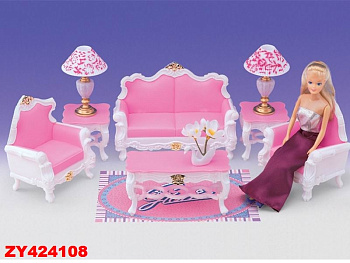 Мебель для кукол Gloria 2317 в/к