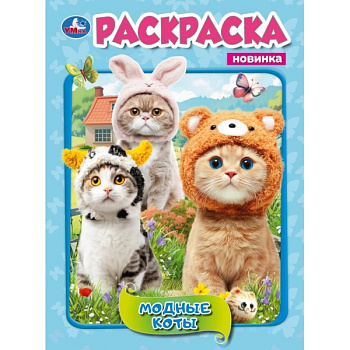 Раскраска А4 Модные коты 978-5-506-11445-1