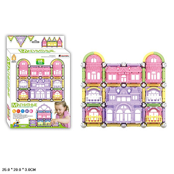 Конструктор магнитный AQ-806 (68дет) в/к