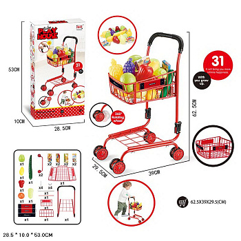 Продуктовая тележка CS168 (31 предм)(62,5*39*29,5) в/к CS168