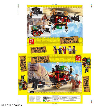 Мини-конструктор 25631 "Ковбои" (313дет) в/к