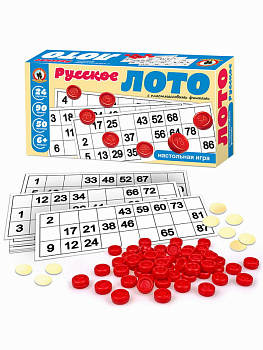 Лото русское (с пласт.фишками) 02006 (Русс.Стиль)