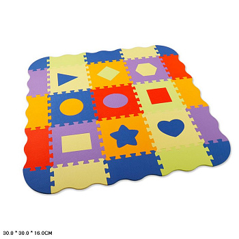 Коврик-пазл 30*30см (25дет) HK028W в пакете