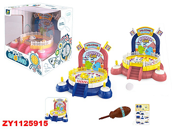 Конструктор с отверткой 1124 "Карусель бамперные машинки" (механич.) в/к