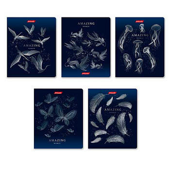 Тетрадь 96л. (клетка) SVETOCH "Удивительная" 96ТЕТк-007 (000770) мат.лам.,тисн.ф