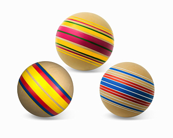 Мяч (200мм) ЭКО руч.окраш. Р7-200 (ЧПО)