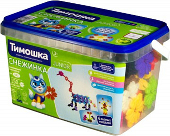 Конструктор Снежинка (75дет) М007 (Тимошка)