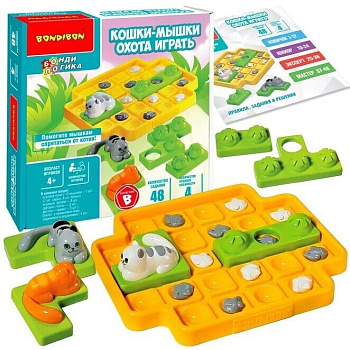 Bondibon Логическая игра Кошки-Мышки Охота играть ВВ5076