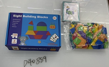 Головоломка-Мозаика из дерева - собери фигуру по карточкам D40889