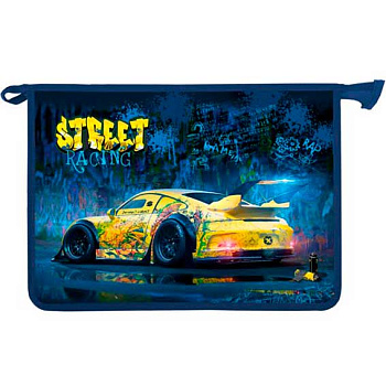 Папка д/тетрадей А4 ОНИКС ПТ-815 "Граффити car" (62109) на молн. 62109