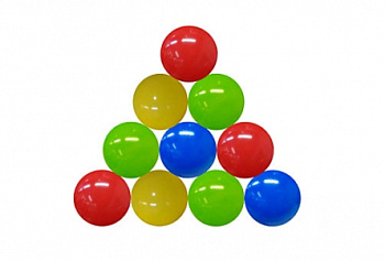 Шарики пласт. цветные (24шт,Д85мм) И-1500