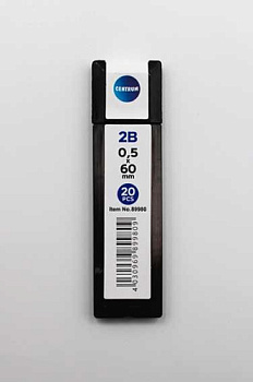 Грифель 0,5мм (20шт) CENTRUM 89980 2B
