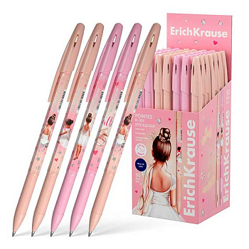 Ручка шар. EK R-301 Stick&Grip "Pointes" 61004 синяя,0,7мм