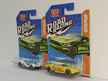 Машина Технопарк металл. Road Racing Суперкар (7,5см) в асс, блист. RR-7-0002-R-WOD