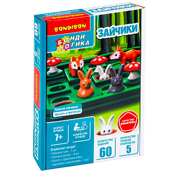 Bondibon Логическая игра Зайчики ВВ6014