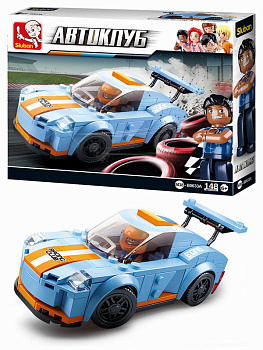 Мини-конструктор M38-В0633А Автоклуб Машинка Леопард (148дет,1фиг) в/к