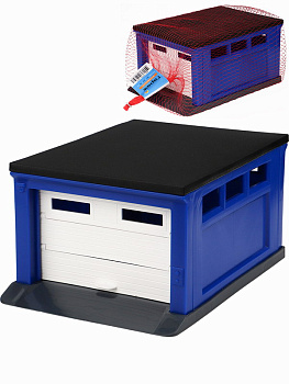 Гараж ГИМ-5439 синий,белый,чёрный,серый