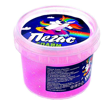 Слайм Прихлоп Пегас неоновый (90гр) розовый 00302