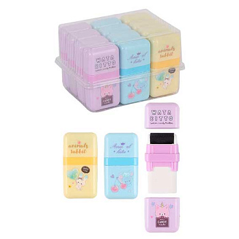 Ластик-роллер КОКОС Soundy "Милые зверята" 231152 58*30*15мм,каучук,пластик.держ