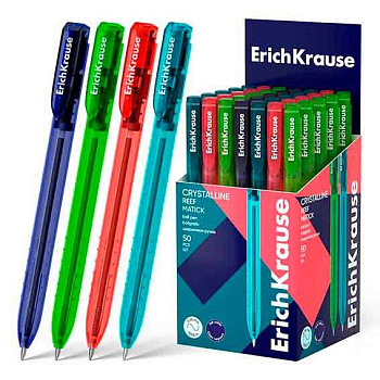 Ручка авт. шар. EK Crystalline Matic Reef 63125 синяя,0,7мм