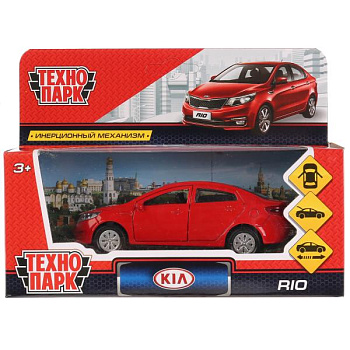 Машина Технопарк металл. Kia Rio красный (12см) дв,инер,в/к RIO-RD