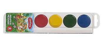 Краски  6цв. Creativiki АКВП06КР акварель б/к, пласт.уп.