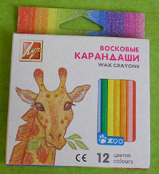 Мелки восковые 12цв. ЛУЧ "Zoo" 12С 865-08 шестигр.,8*90