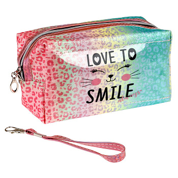 Lukky Косметичка глянцевая  Love to Smile (18*10,5*5,8см) в/п Т24424