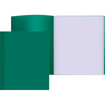 Папка с вкладышами/ 80 ATTOMEX А4 3106000 непрозр.зелён.,600мкм,фактура "песок",
