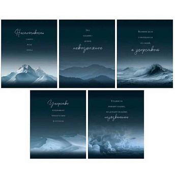 Тетрадь 96л. (клетка) ЭКСМО "Небесные пики" Т2Л969711 мел.карт.,твин-лак,асс.