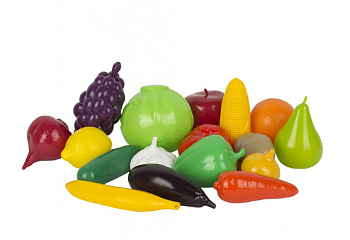 Игр.набор Фрукты и овощи (17пред) в/сет У957 (Совтехстром)