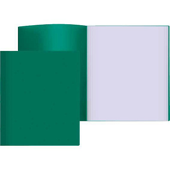 Папка с вкладышами/ 60 ATTOMEX А4 3105000 непрозр.зелён.,500мкм,фактура "песок",