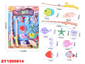 Игра "Рыбалка" 255-135 (9рыб, 2удочки) на листе