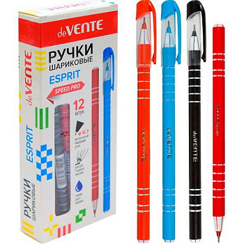 Ручка масл. шар. deVENTE "Esprit" 5073422 синяя,игольч.,0,7мм,ультраглад.письмо,асс.