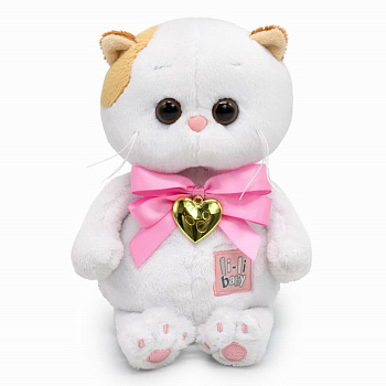 Кошечка Ли-Ли BABY с бантом и сердцем-подвеской LB-132