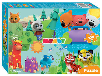 Пазлы (104эл) Ми-Ми-Мишки и др.Мульт 82215 (Степ Пазл)