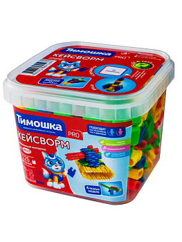 Конструктор Кейсворм (125дет) в/конт M023 (Тимошка)