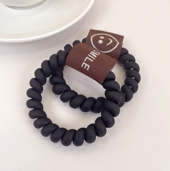 Резинки д/волос силиконовые (2шт) MARZIPAN , шоколад 458-238