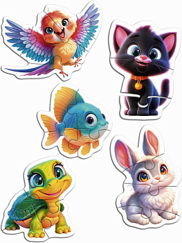 Макси-пазлы (7пазл,28эл) Любимые питомцы П28-8384