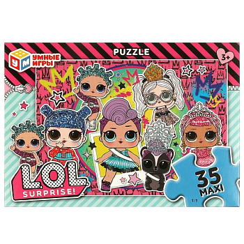 Макси-пазлы (35эл) ЛОЛ 4660254443679
