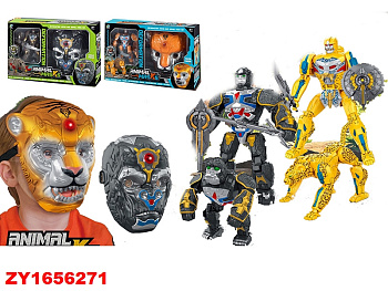 Набор робот (Т)+ маска (свет) 168-28 в/к