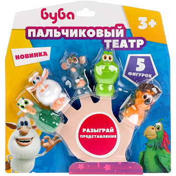 Игрушка д/купания Пальчиковый театр Буба, блистер LX-PT-BB