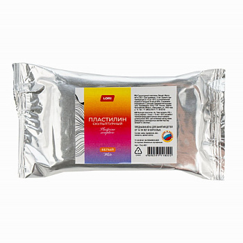 Скульптурный пластилин Классика белый 250гр Плс-001 (Колорит)