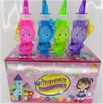 Мыльные пузыри 14см кошечка свист. M15078