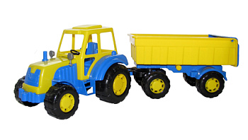 Трактор Алтай с прицепом №1 (59х17х18см) в/сет 35332 (Полесье)