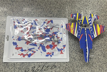 Самолет-планер 20см конструктор с заряд USB (летает) на листе D36120