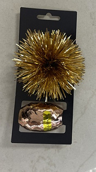 Набор д/упаковки (бант 10см+лента 10м) на листе цвет в ассорт. в/к D36081